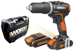 Worx - 15AH Brushless Hammer Drill with 2 Batteries - 20V